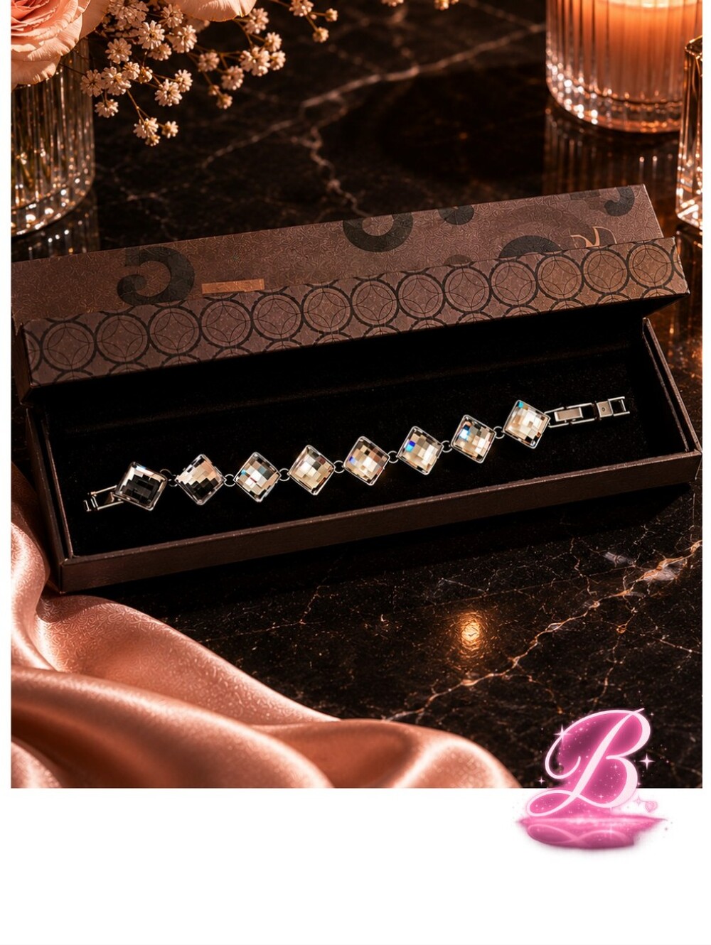 OC Tanner Crystal Bracelet - Silver - NIB